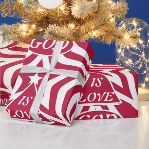 Papel de Presente Estrela Deus é Amor - Versículo 