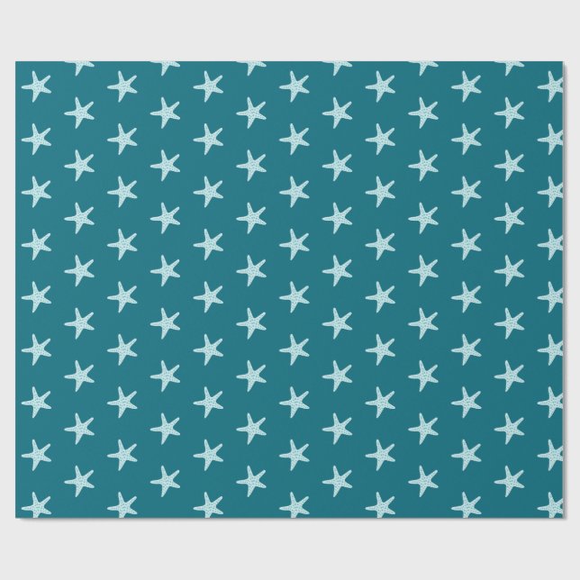 Papel De Presente  Estrela-do-mar fofa  (Aberto)
