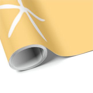 Papel De Presente Estrela do mar na areia