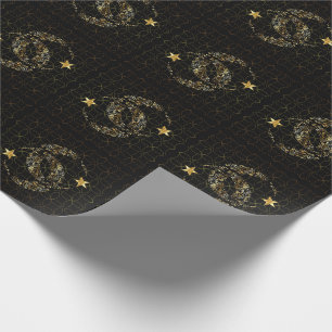 Papel De Presente Estrela e lua