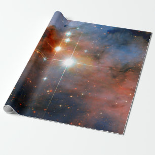 Papel De Presente Estrelas Binárias WR 25 & Tr16-244 - Foto Espacial
