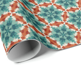 Papel De Presente Estrelas de Natal Geométricas Padrão 6