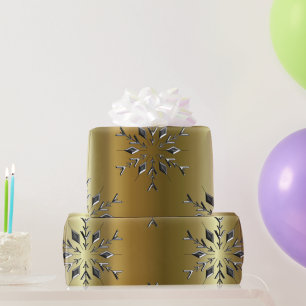 Papel De Presente Estrelas de prata do Natal