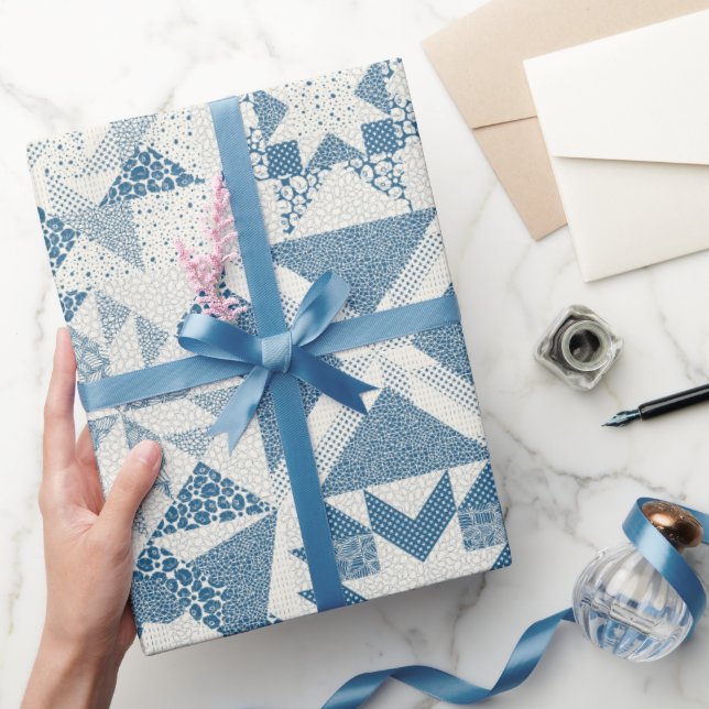 Papel De Presente Estrelas de retalhamento tradicionais mais baratas (Presentear)