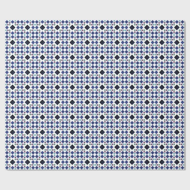 Papel De Presente Estrelas Diamantes (Aberto)