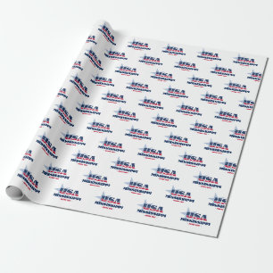 Papel De Presente Estrelas do Mississippi e Estado de Stripes
