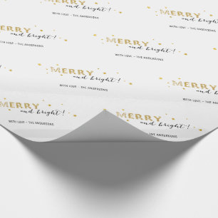 Papel De Presente Estrelas do ouro - Feliz e Brilho