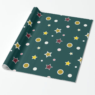 Papel De Presente Estrelas Mágicas