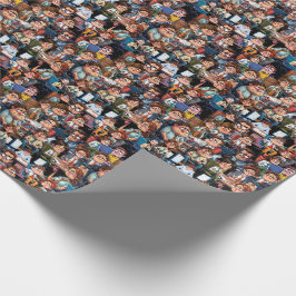 Papel De Presente Estresse de trabalho preto