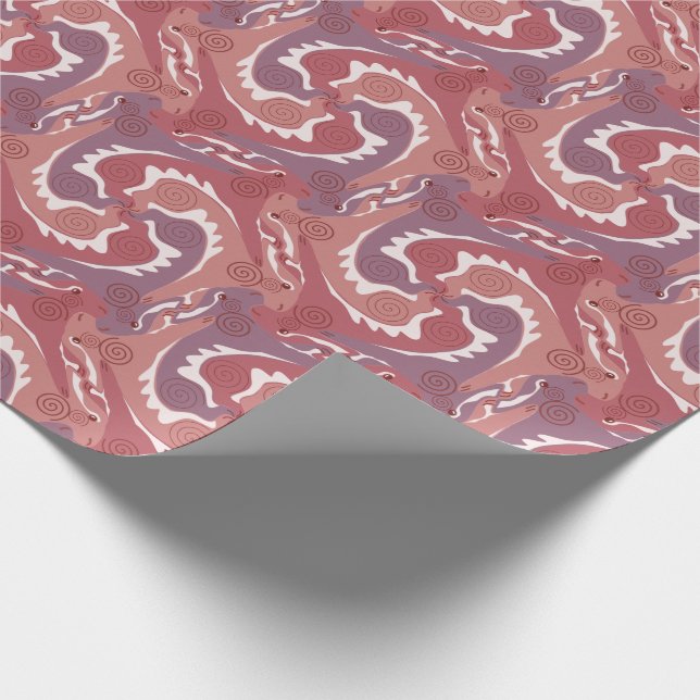 Papel De Presente Estrilização de Hares Swirling Tesselation 8 Wrapp (Ponta)