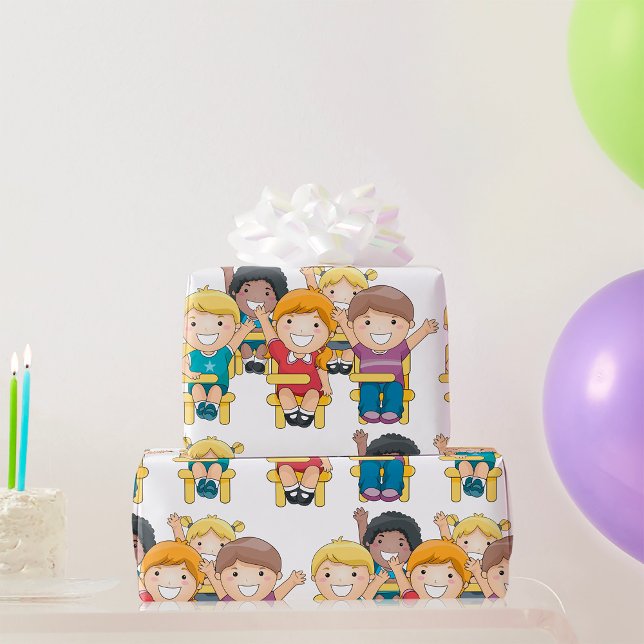 Papel De Presente Estudantes De Classe (Criador carregado)