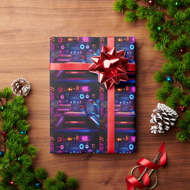 Papel De Presente Estúdio de Música (Presente de Natal)