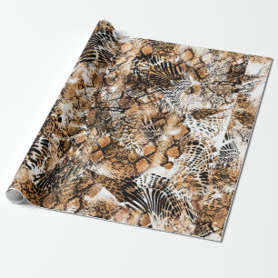Papel De Presente Estudo de padrões coloridos, Leopardo, Zebra, Cam