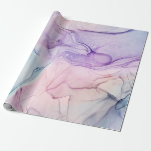 Papel De Presente Etéreo Tênue Pastel Aquarela Tinta Fantasia Glamou