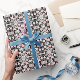 Papel De Presente Eterno Brilha Papel de ondulação do Dia de os namo