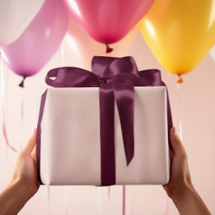 Papel De Presente Eterno - Papel de enrolamento rosado por bege