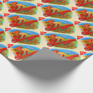 Papel De Presente Etiqueta de charuto de Sheboygan
