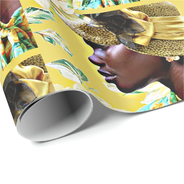 Papel De Presente Étnica (Ponta do rolo)