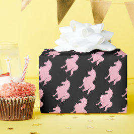 Papel De Presente Eu acredito no unicórnio rosa invisível.