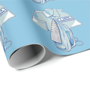Papel De Presente Eu adoro passar ferro engraçado
