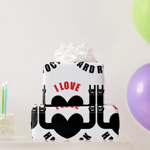 Papel De Presente Eu Adoro Rock Duro