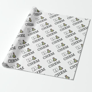 Papel De Presente Eu amo a química