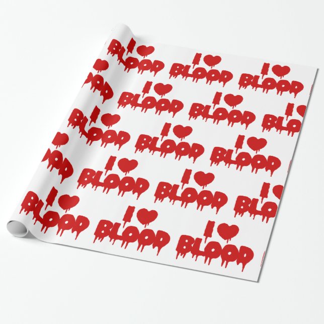 PAPEL DE PRESENTE EU AMO [AMO] SANGUE (Desenrolado)