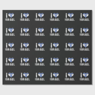 Papel De Presente Eu Amo Israel