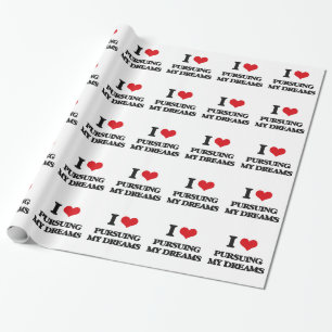Papel De Presente Eu amo levar a cabo meus sonhos