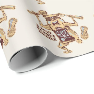 PAPEL DE PRESENTE EU AMO MANTEIGA DE PEANUA