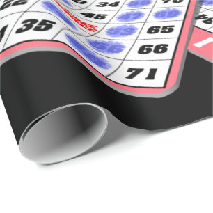 Papel De Presente Eu amo meu Bingo que envolve o papel do presente