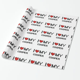 Papel De Presente Eu amo meu tanoeiro
