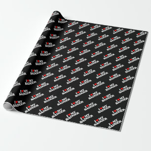 PAPEL DE PRESENTE EU AMO MEU TEXUGO