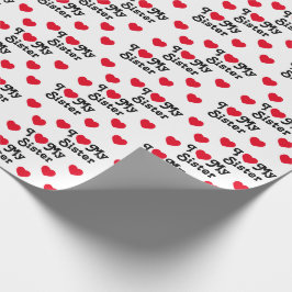 Papel De Presente Eu amo minha irmã