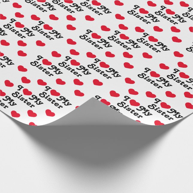 Papel De Presente Eu amo minha irmã (Ponta)