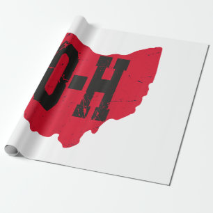 Papel De Presente Eu Amo O Meu Script Home De Ohio, Ohio Buckeye Sta