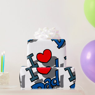 Papel De Presente Eu Amo Papai