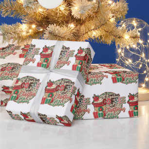 Papel De Presente Eu Corro No Café E Na Saúde De Natal