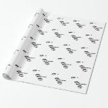 Papel De Presente Eu faço preto em branco<br><div class="desc">Encapsulamento bonito para a noiva ou dama de damas de honra. Excelente para festas de solteira e outros eventos de casamento.</div>
