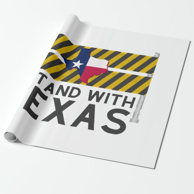 Papel De Presente Eu Fico Com O Texas (Desenrolado)