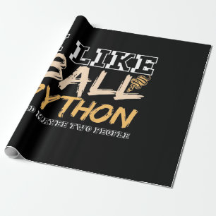 Papel De Presente Eu Gosto de Python de Bola e Talvez Duas Pessoas