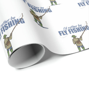 Papel De Presente Eu Preferencialmente De Pescar Voo