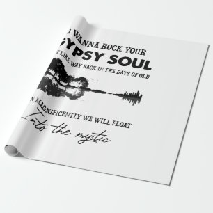 Papel De Presente Eu Quero Balançar Seu Violão De Hippie De Alma Cig