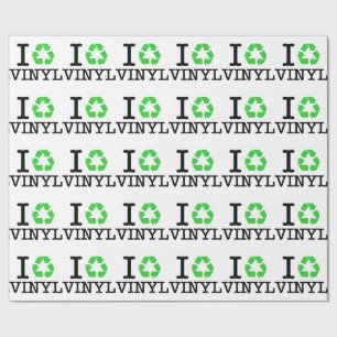 Papel De Presente Eu recicl o vinil