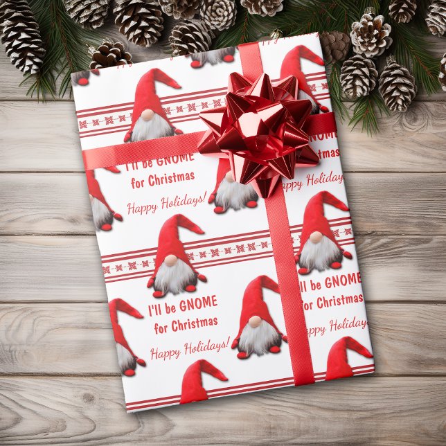Papel De Presente Eu serei o Gnomo para o Natal (Criador carregado)