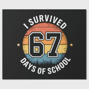 Papel De Presente Eu Sobrevivi 67 Dias De Escola