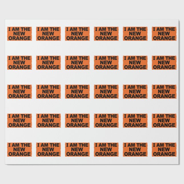 Papel De Presente Eu sou a Nova Laranja (Aberto)