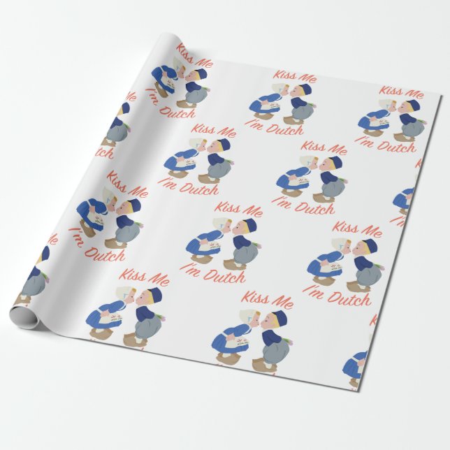 Papel De Presente Eu sou holandês (Desenrolado)