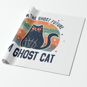 PAPEL DE PRESENTE EU SOU O FUTURO DO FANTASMA, GATO DO FANTASMA
