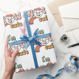 Papel De Presente Eu sou o Homem da Neve